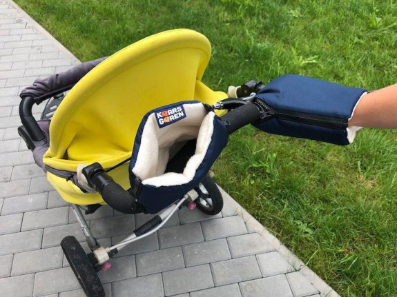 Rukavice na kočík biobavlna