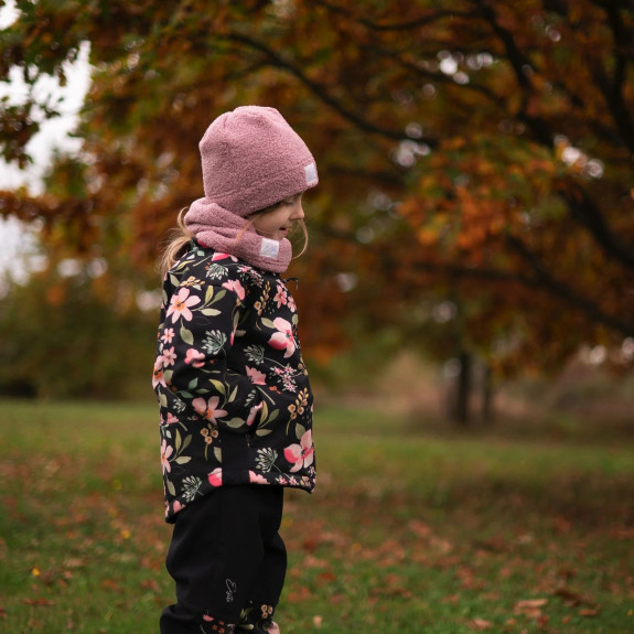 Zimná čiapka Teddy fleece double Cyclamen pink Esito