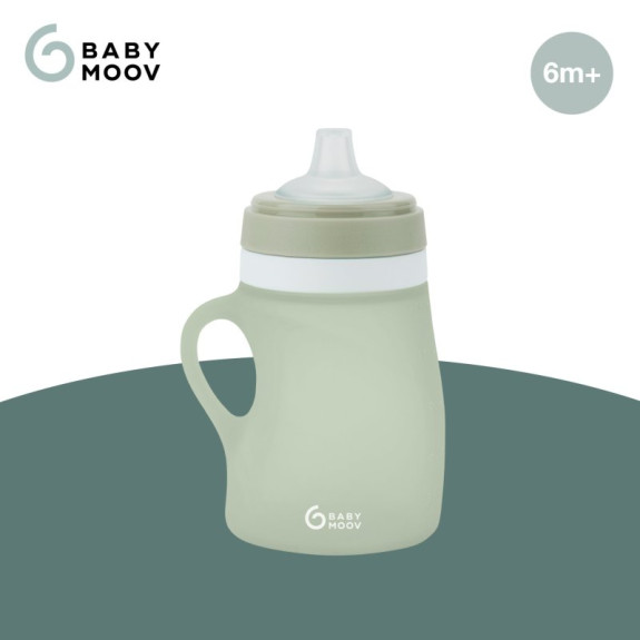 Silikónová fľaša 150 ml Green Babymoov