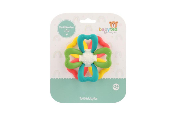 Točiak kvietok babyted silikón/plast 0 m+