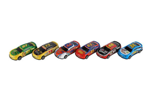 Auto závodný kov/plast 10 cm na spätné natiahnutie