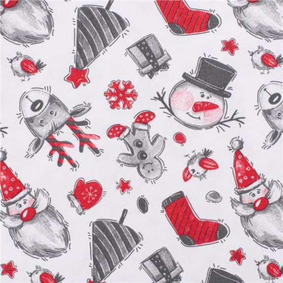 Dojčenské body s dlhým rukávom New Baby Christmas