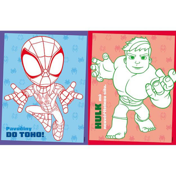 Omaľovánky s voskovkami Spidey