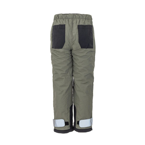 Nohavice športové outdoorové, podšité fleezovou podšívkou khaki Pidilidi