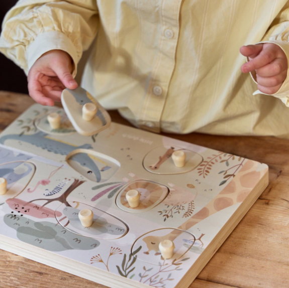 Vkladacie puzzle so zvukom Safari Friends Little Dutch