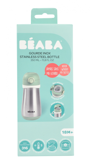 Hrnček termoizolačný nerez 350 ml Sage Green Beaba