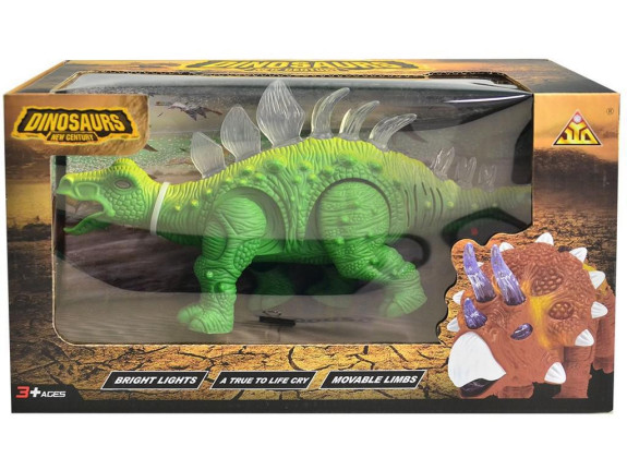 Dinosaurus na batérie so svetlom a zvukom