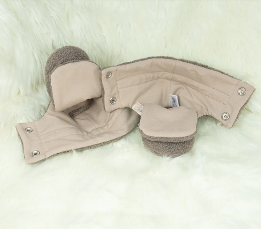 Capáčky Teddy fleece double Brown hnedá Esito