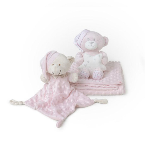 Deka mäkká guličky + prítulka + medvedík Interbaby