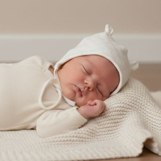 Dojčenská čiapka zaväzovacia s uškami Obdĺžnik biela Babyservice