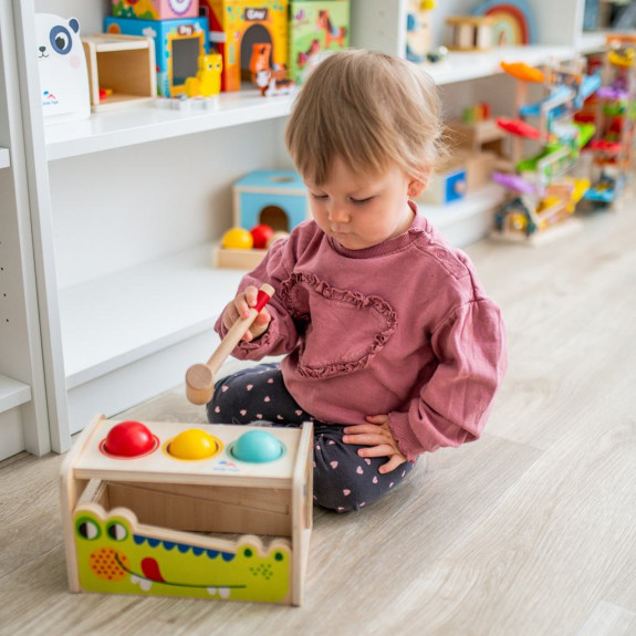 Zatĺkačka a xylofón Krokodíl 2Kids Toys