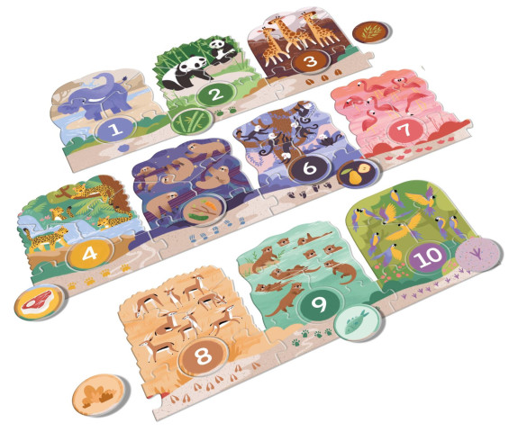 Veľké puzzle loto Výlet do ZOO KukiKuk