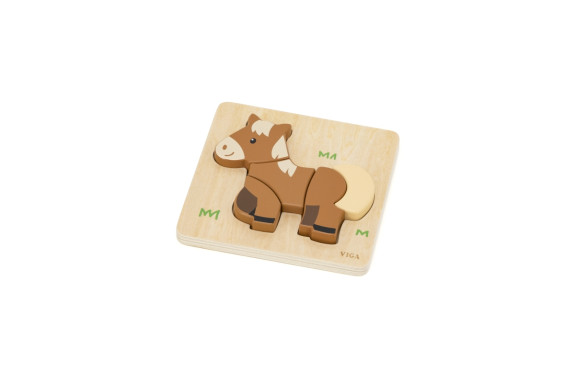 Drevené puzzle pre najmenších - koník