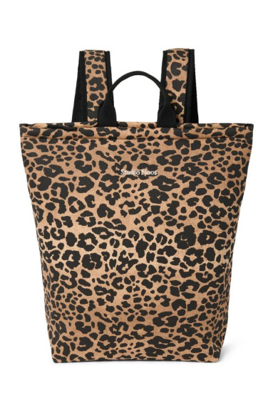 Puffy Adult Backpack batoh Brown Leopard Studio Noos