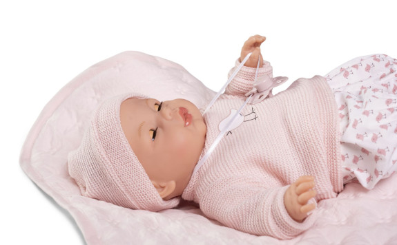 Mrkacie bábätko so zvukmi a mäkkým látkovým telom 37 cm Bimba 14365 Antonio Juan