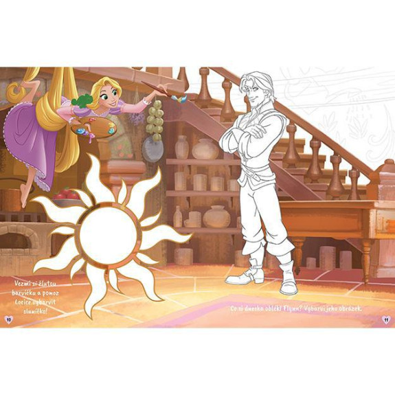 Zábava s trblietavými samolepkami Disney Princezné