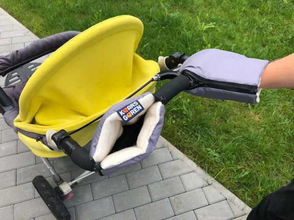 Rukavice na kočík biobavlna