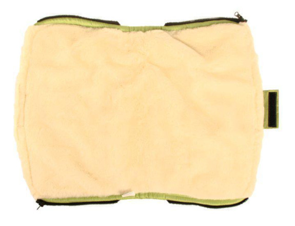 Merino rukávnik na kočík z ovčej/ťavej vlny na zips 30 x 50 cm