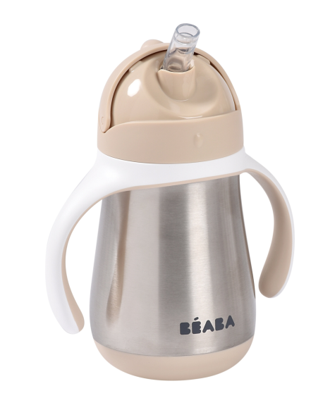 Hrnček termoizolačný so slamkou nerez 250 ml
