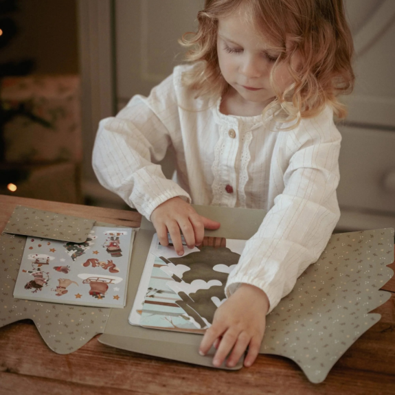 Sada so samolepkami Vianočné prianie Little Dutch