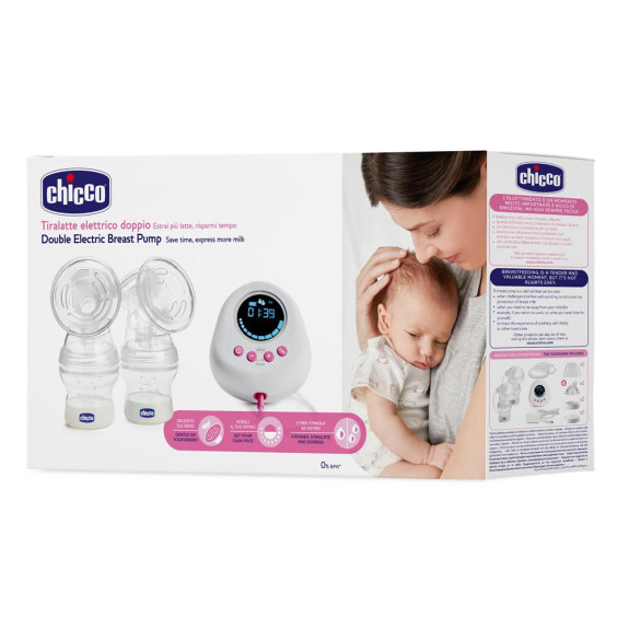 Odsávačka materského mlieka elektrická Double Pink Chicco