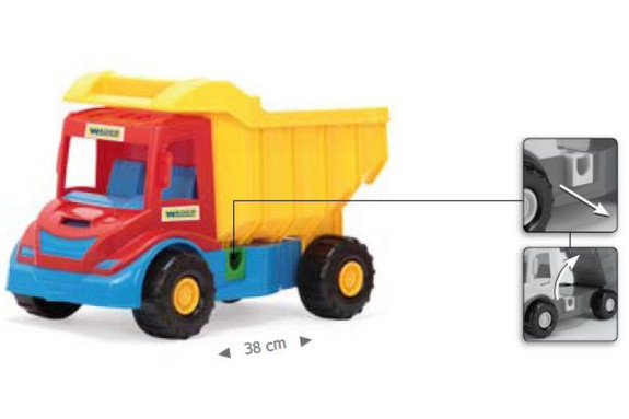 Auto multitruck sklápač 38 cm Wader 12 m+