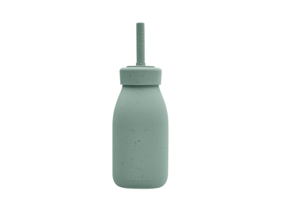 Fľaša so slamkou Platinum Silicone KikkaBoo
