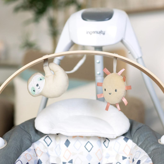 Hojdačka pohupujúca hudobný Parker™ 0 m+, do 9 kg Ingenuity