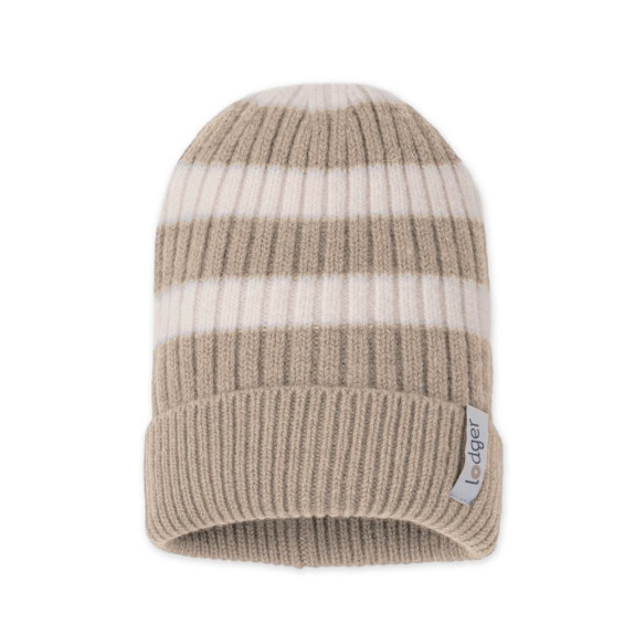 Čiapka Stripe Merino Beige Lodger