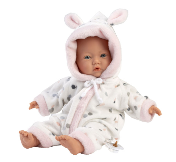 Realistická bábika bábätko s mäkkým látkovým telom 32 cm Little baby Llorens
