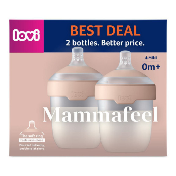 Set fliaš Mammafeel 150 ml 2 ks Lovi
