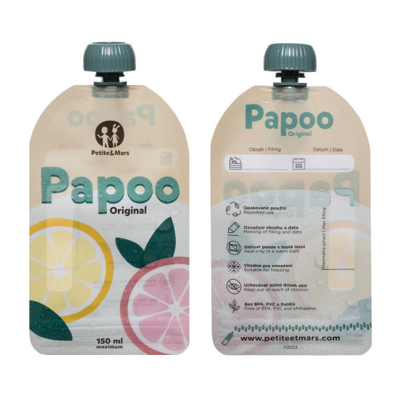 Vrecko na jedlo Papoo Original 1+1 ZADARMO Petite & Mars