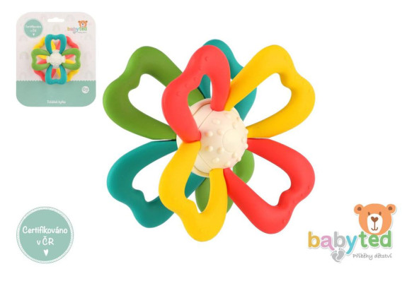 Točiak kvietok babyted silikón/plast 0 m+