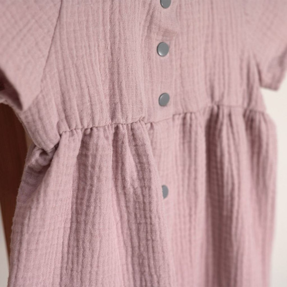 Mušelínové šaty Barunka Powder pink Esito