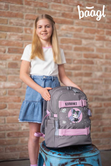 Školský batoh Skate Kuromi Grey GRS Baagl