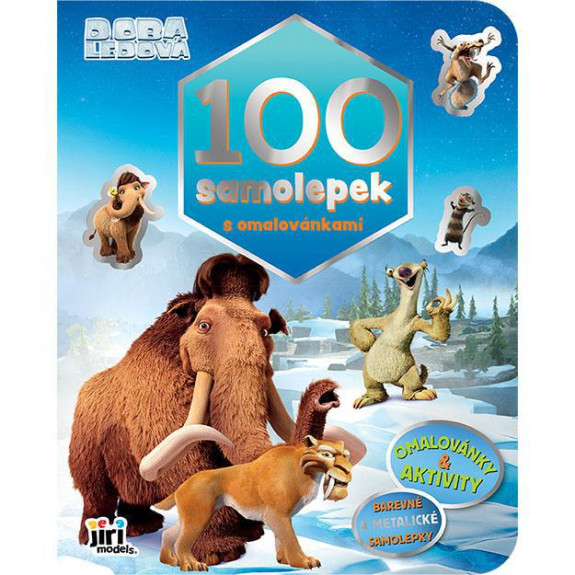 100 samolepiek s omaľovánkami Doba ľadová