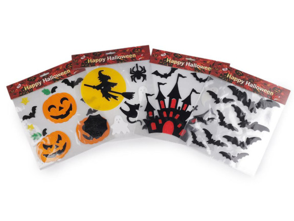 Gélové samolepky Halloween / čarodejnice