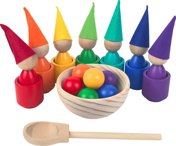 Dúhové bábiky s loptičkami 7 farieb 2Kids Toys