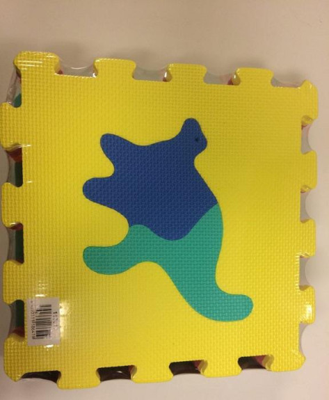 Penové puzzle Dinosaury 30x30cm 10ks