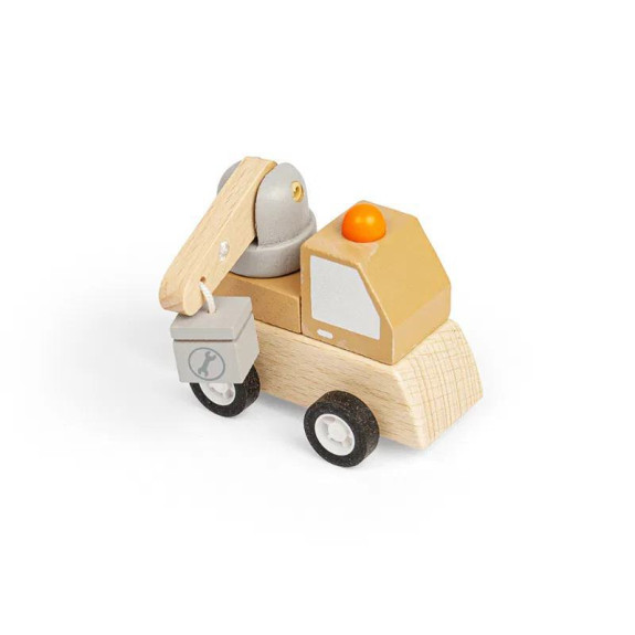 Naťahovacie stavebné autíčko Bigjigs Toys
