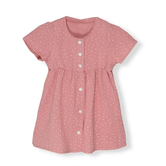 Mušelínové šaty Barunka Cameo pink Dot Esito