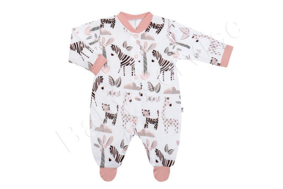 Overal pre bábätká Safari ružová Česká výroba Babyservice