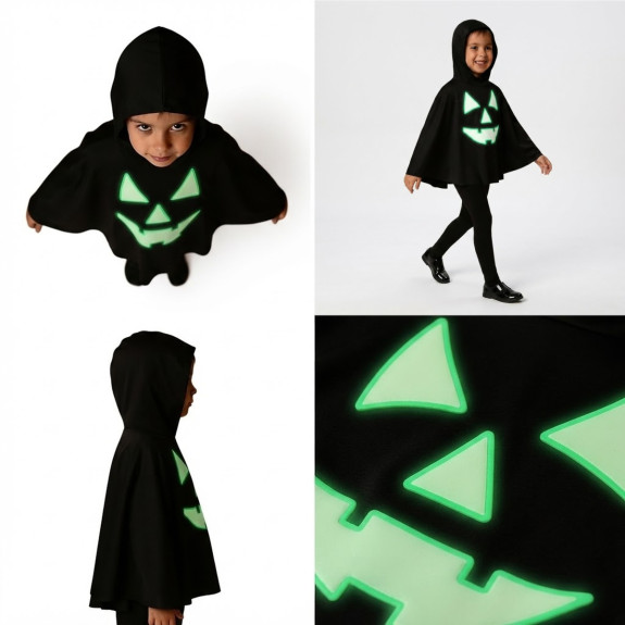 Detský karnevalový prevlek Black Halloween Scary Pumpkin FunCo