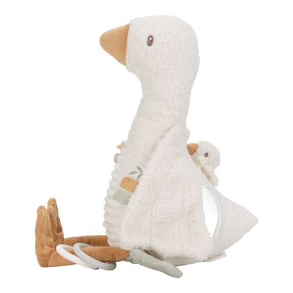 Hus plyšová s aktivitami Newborn Naturals Little Dutch