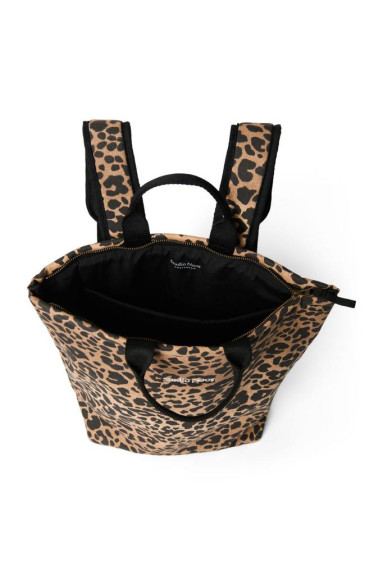 Puffy Adult Backpack batoh Brown Leopard Studio Noos