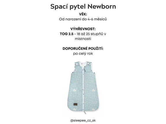 Spací vak Newborn Vintage Sleepee