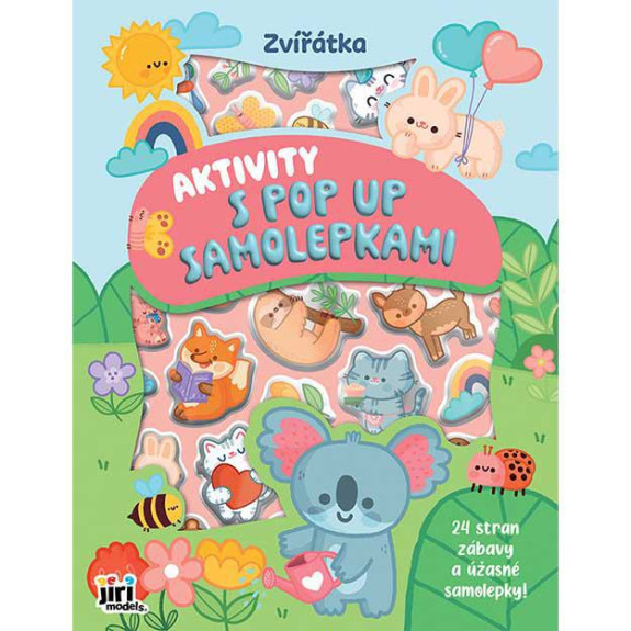 Aktivity s pop-up samolepkami Roztomilé zvieratká
