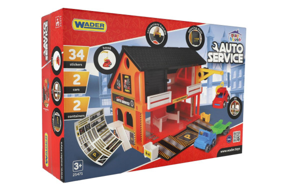 Auto servis 2 poschodia + 3 autá Wader