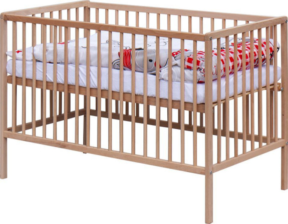 Detská postieľka s kompletnou výbavou Scarlett 120 x 60 cm - Bandy