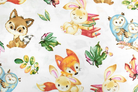 Mantinel s obliečkami Premium 3dielna súprava Cute Animals Baby Nellys